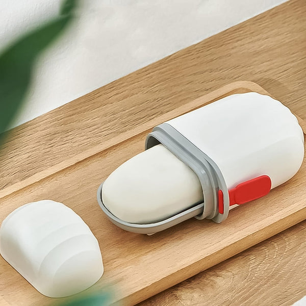 Stylish Soap Holder for Travel & Bathroom Use (1 Pc, Non-Leak Seal)