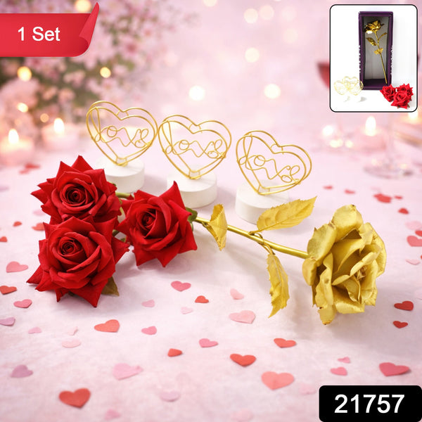 Artificial Golden Rose