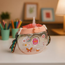 Round Belly Shape Kids Water Bottle (400Ml / 1 Set )