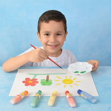 Watercolor Paint Set with 8 Vibrant Colors, Brushes, and Palette