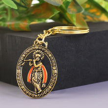 Metal Traditional Decorative Lord Krishna Keychain (1 Pc)