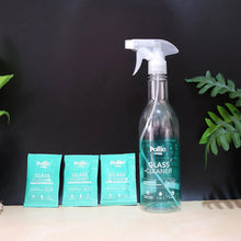 Pollic Kadam Concentrated Glass & Mirror Cleaner Refill Kit Reusable Spray Bottle