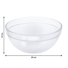 Transparent Idli Mixing & Serving Bowl | Textured Plastic Kitchen Bowl (1 Pc)
