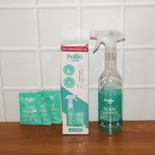 Pollic Kadam Concentrated Glass & Mirror Cleaner Refill Kit Reusable Spray Bottle