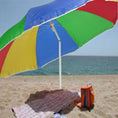Genzy Store waterproof polyester garden umbrella with sun protection fabric, ideal for beach and lawn outdoor use.