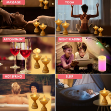 Set of 12 White Water Sensor LED Diyas