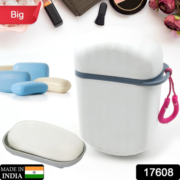 Stylish & Leak-Proof Travel Soap Box – Secure Seal for Home, Bathroom, Hiking & Camping (1 Pc)