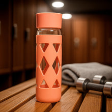 Glass Water Bottle with Protective Sleeve - (1 Pc / 480 ML)