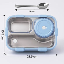 Premium Stainless Steel Compartment Lunch Box 1 Set