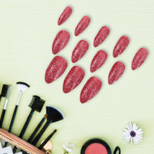 Glitter Press-On False Nails fake nails - (1 Set / Mix Color & Design)