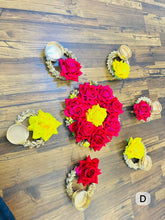Floral Handcrafted Diya Rangoli Set