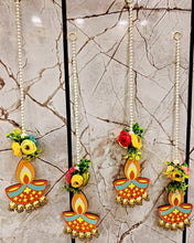 Handcrafted Diya Wall Hangings Pair