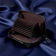 Premium Black Zip-Around Card Holder Wallet (1 Pc)