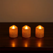 christmas Premium Glitter LED Tealight Candles (24 Pc Set)