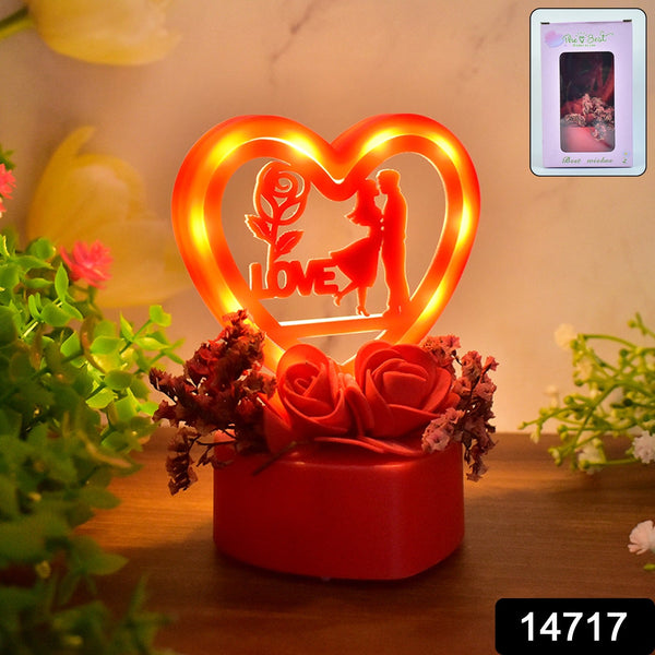 Romantic Heart Couple Showpiece