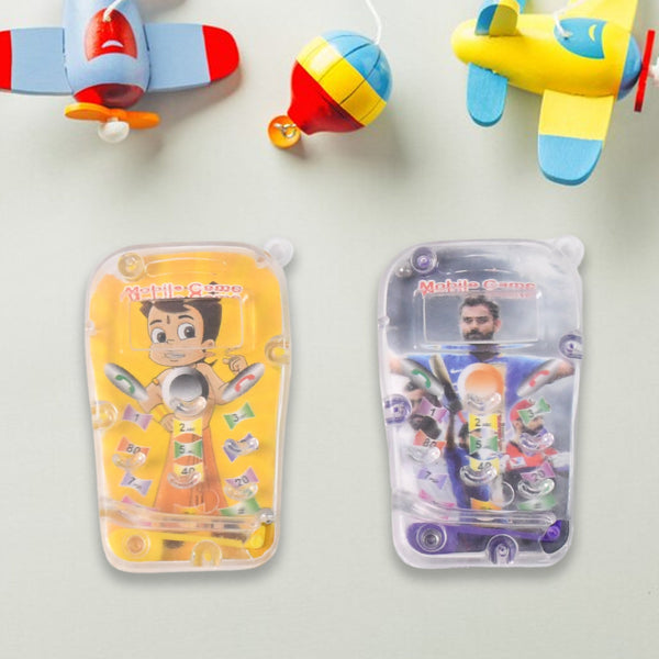 Kids plastic mobile game educational toy in mixed colors and designs, suitable for children's learning and play.