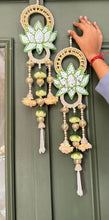 Handcrafted Lotus Mirror Wall Hangings