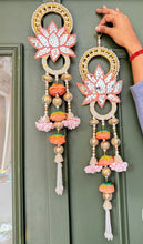 Handcrafted Lotus Mirror Wall Hangings